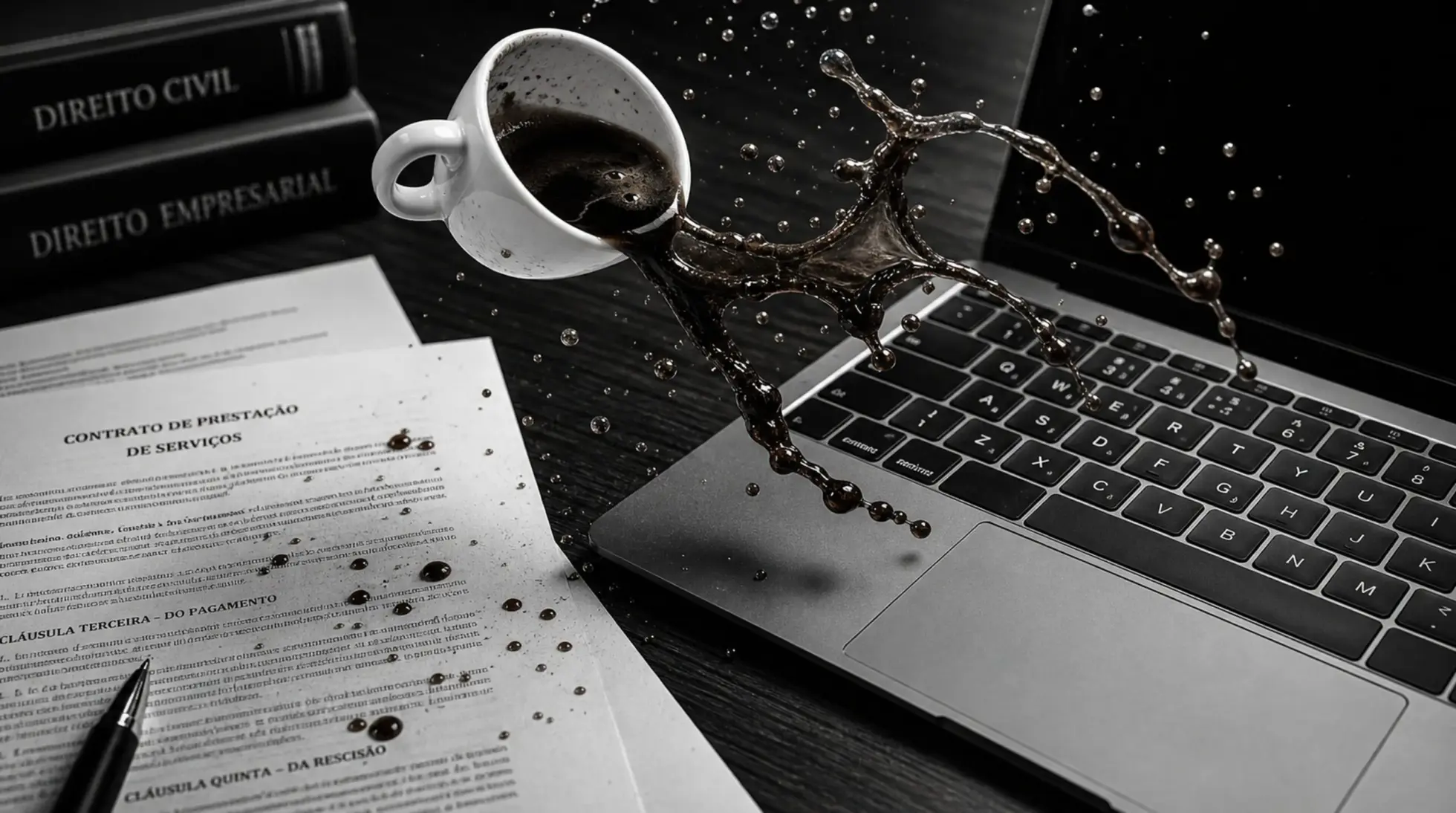 Coffee spill processed